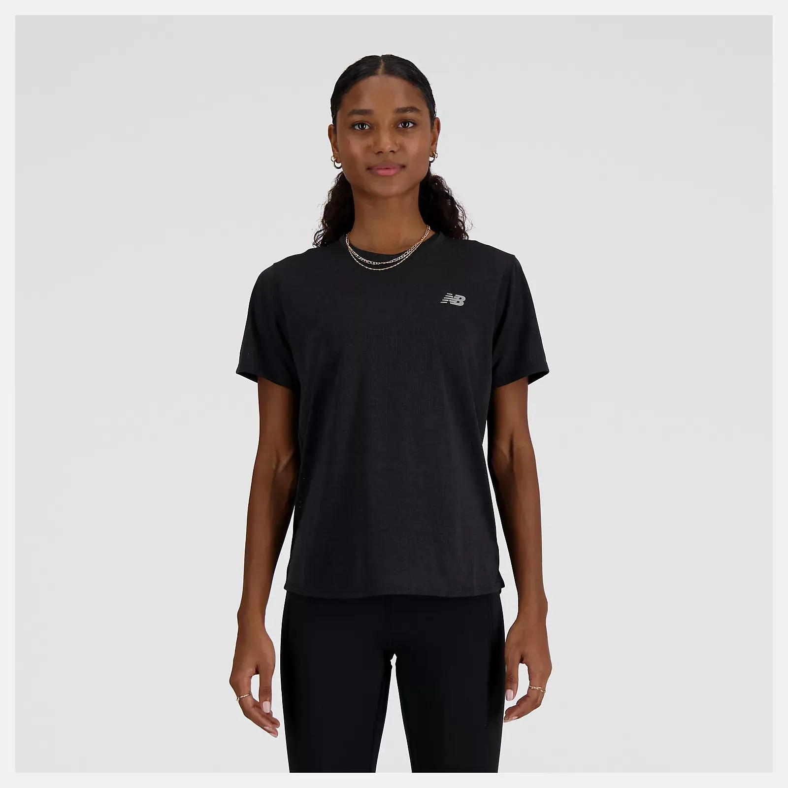 New Balance | Athletics Short Sleeve - Black Heather sold by Sisters & Co product image thumbnail 3