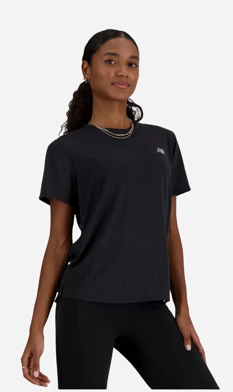 New Balance | Athletics Short Sleeve - Black Heather sold by Sisters & Co