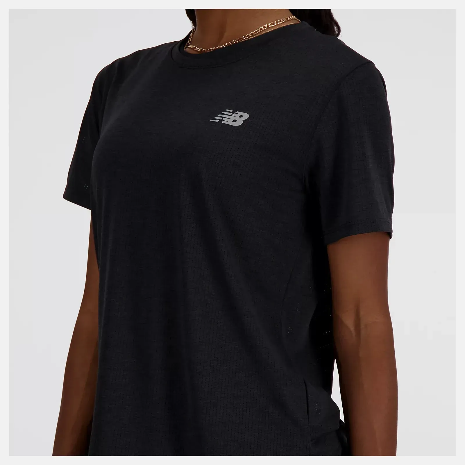 New Balance | Athletics Short Sleeve - Black Heather sold by Sisters & Co product image thumbnail 4