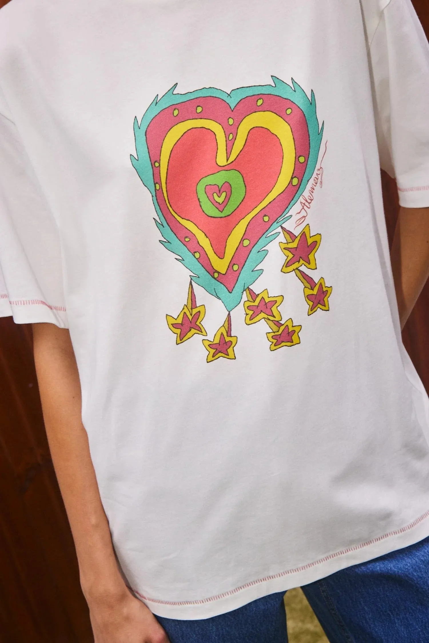 Alemais | Contessa Heart Tee - Multi sold by Sisters & Co product image thumbnail 5