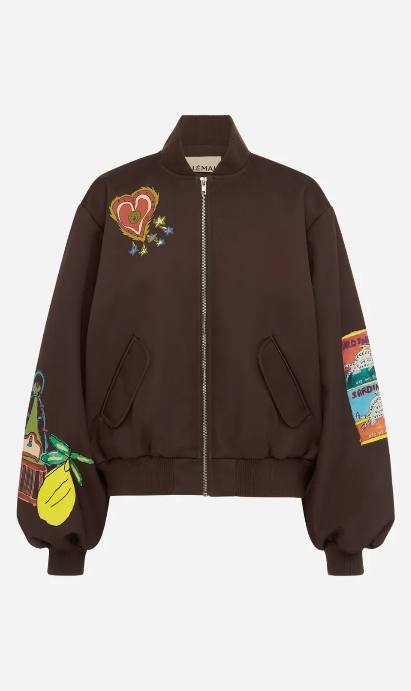 Alemais | Fredo Bomber Jacket - Chocolate sold by Sister & Co