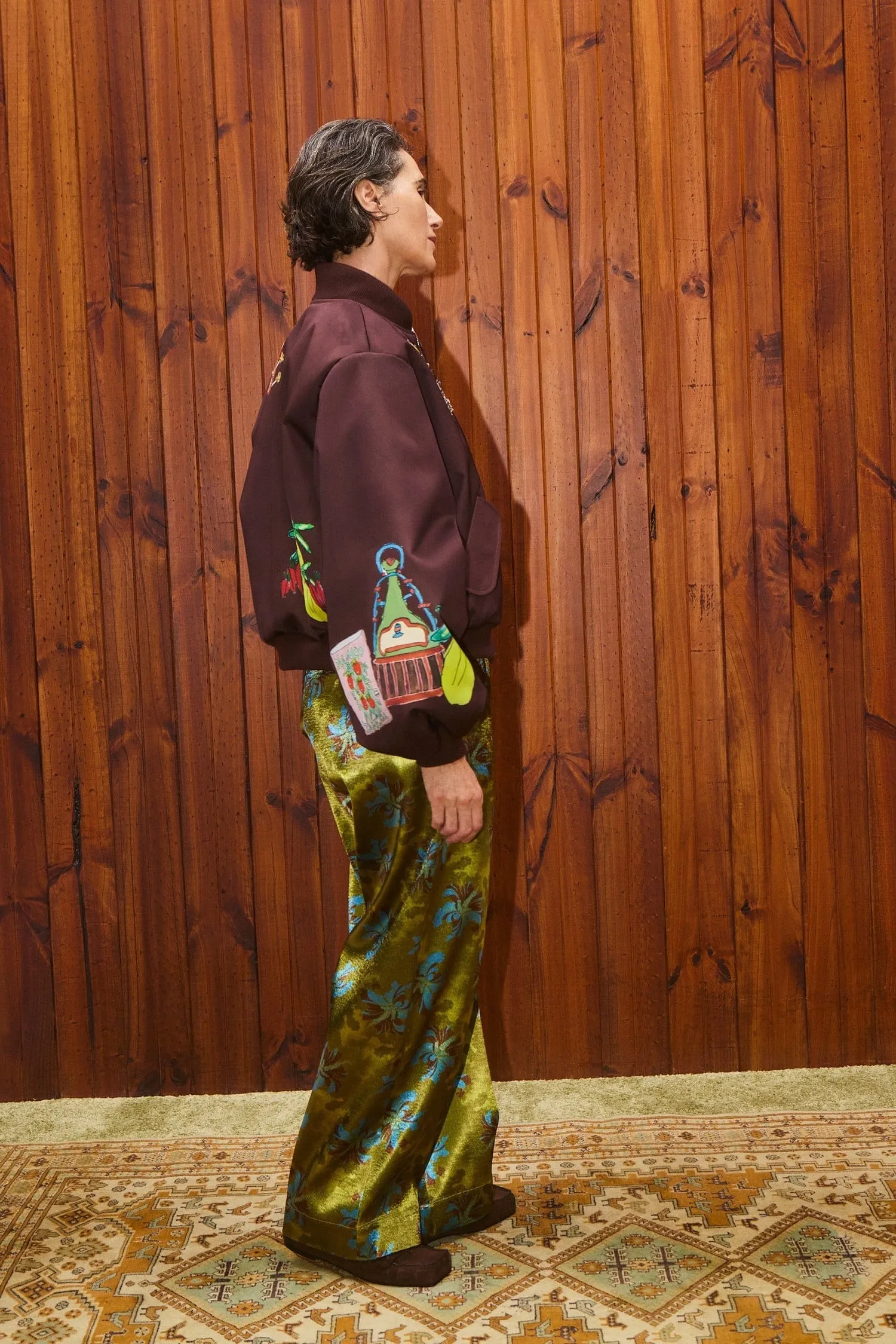 Alemais | Fredo Bomber Jacket - Chocolate sold by Sister & Co product image thumbnail 4