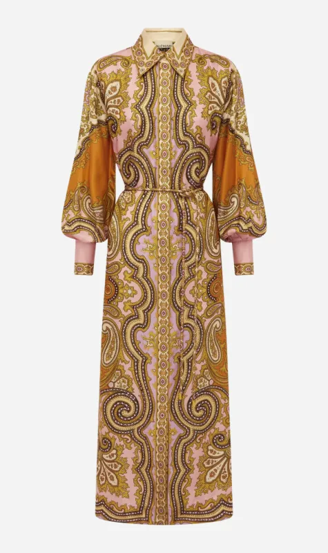 Alemais | Clemenza Silk Shirtdress - Multi sold by Sisters & Co