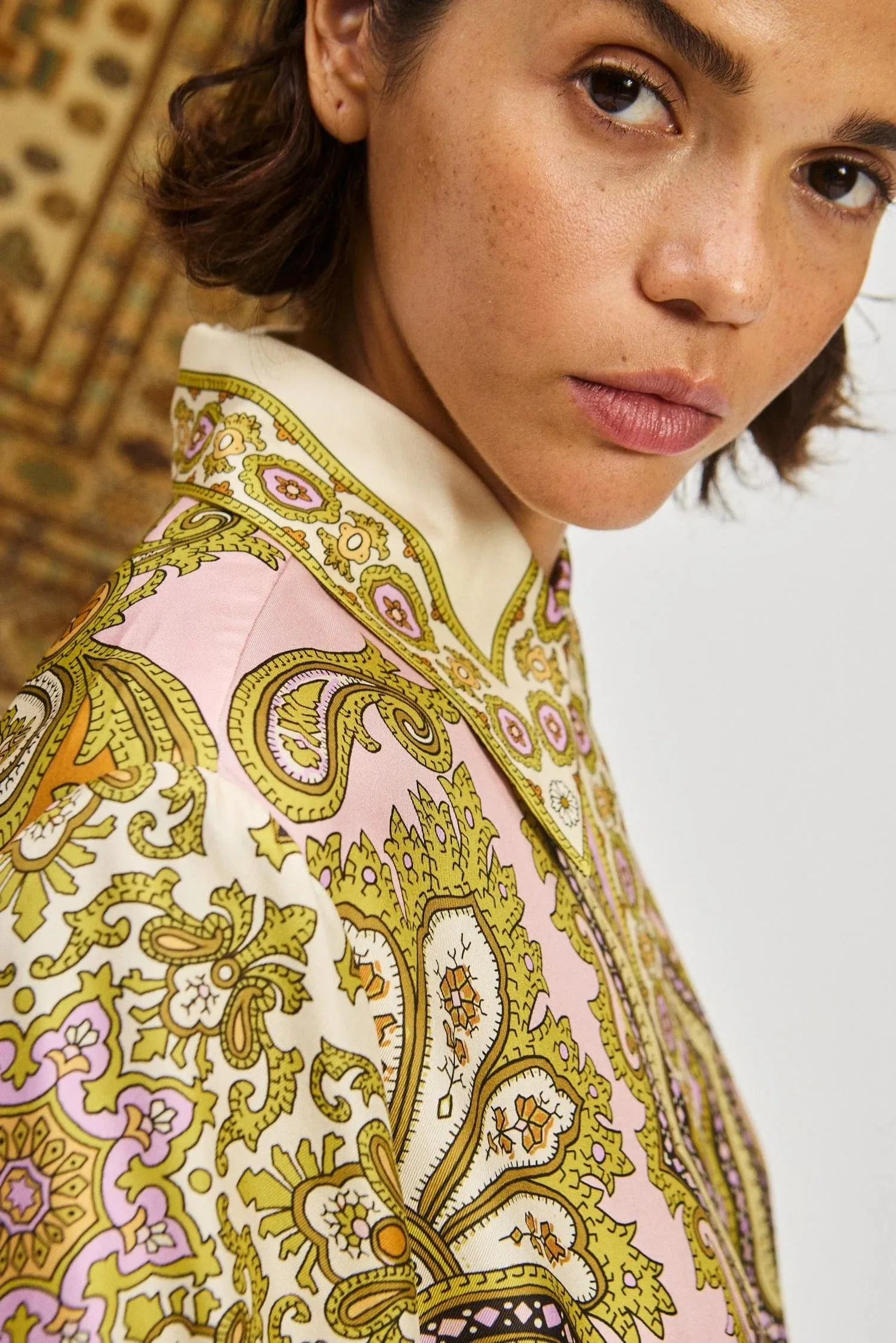 Alemais | Clemenza Silk Shirtdress - Multi sold by Sisters & Co product image thumbnail 5