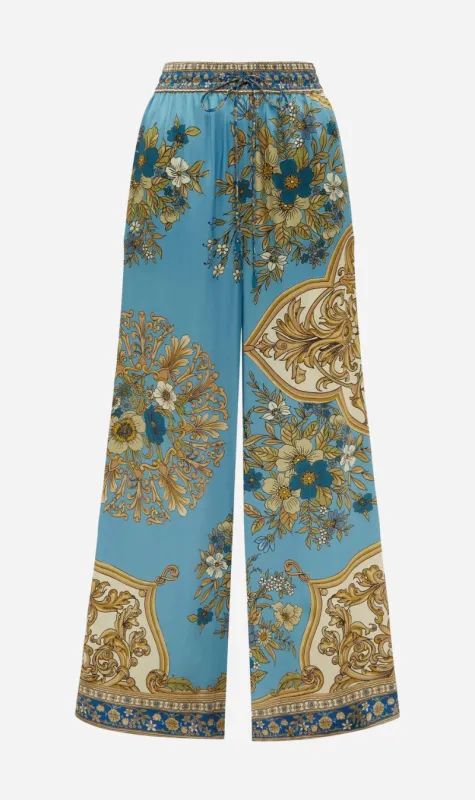 Alemais | Cassie Silk Pant - Blue made by Alemais