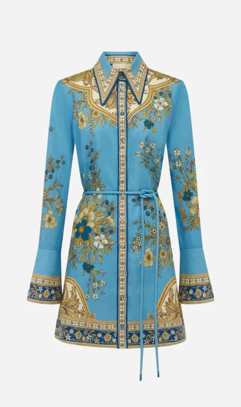 Alemais | Cassie Mini Dress - Blue sold by Sister & Co