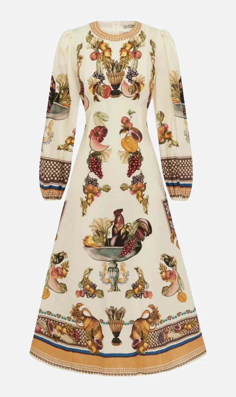 Alemais | Mercado Midi Dress - Multi sold by Sister & Co