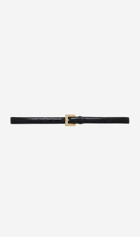 Anine Bing | Nicola Belt - Black Patent sold by Sister & Co