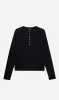 Anine Bing | Alessia Long Sleeve Tee - Black sold by Sister & Co