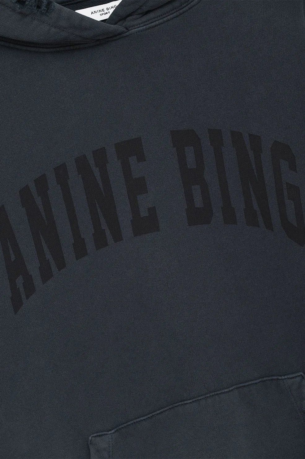Anine Bing | Harvey Sweatshirt - Dark Washed Black sold by Sister & Co product image thumbnail 4