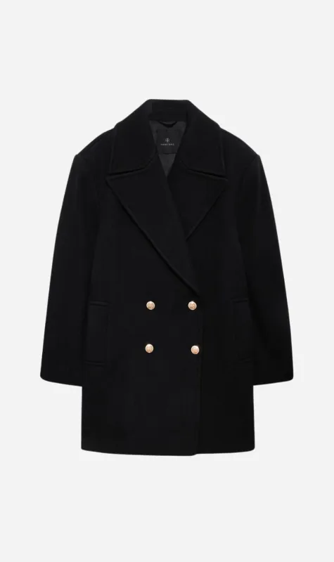 Anine Bing | Glenn Peacoat - Black sold by Sisters & Co