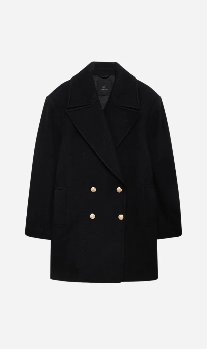 Anine Bing | Glenn Peacoat - Black sold by Sisters & Co