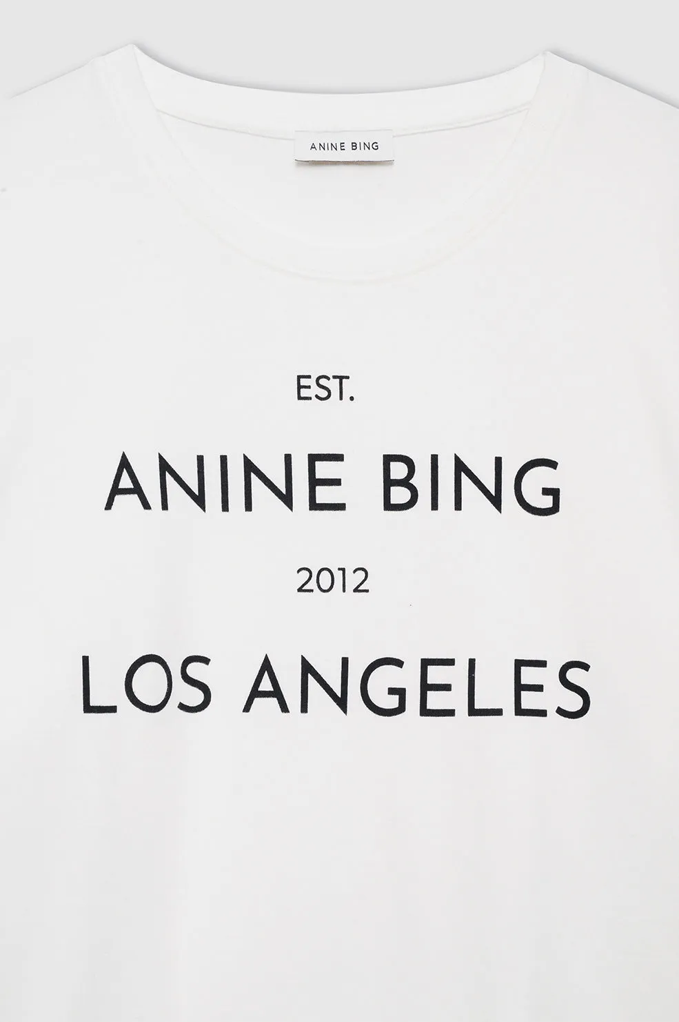 Anine Bing | Rudy Tee Anine Bing - Ivory sold by Sisters & Co product image thumbnail 4