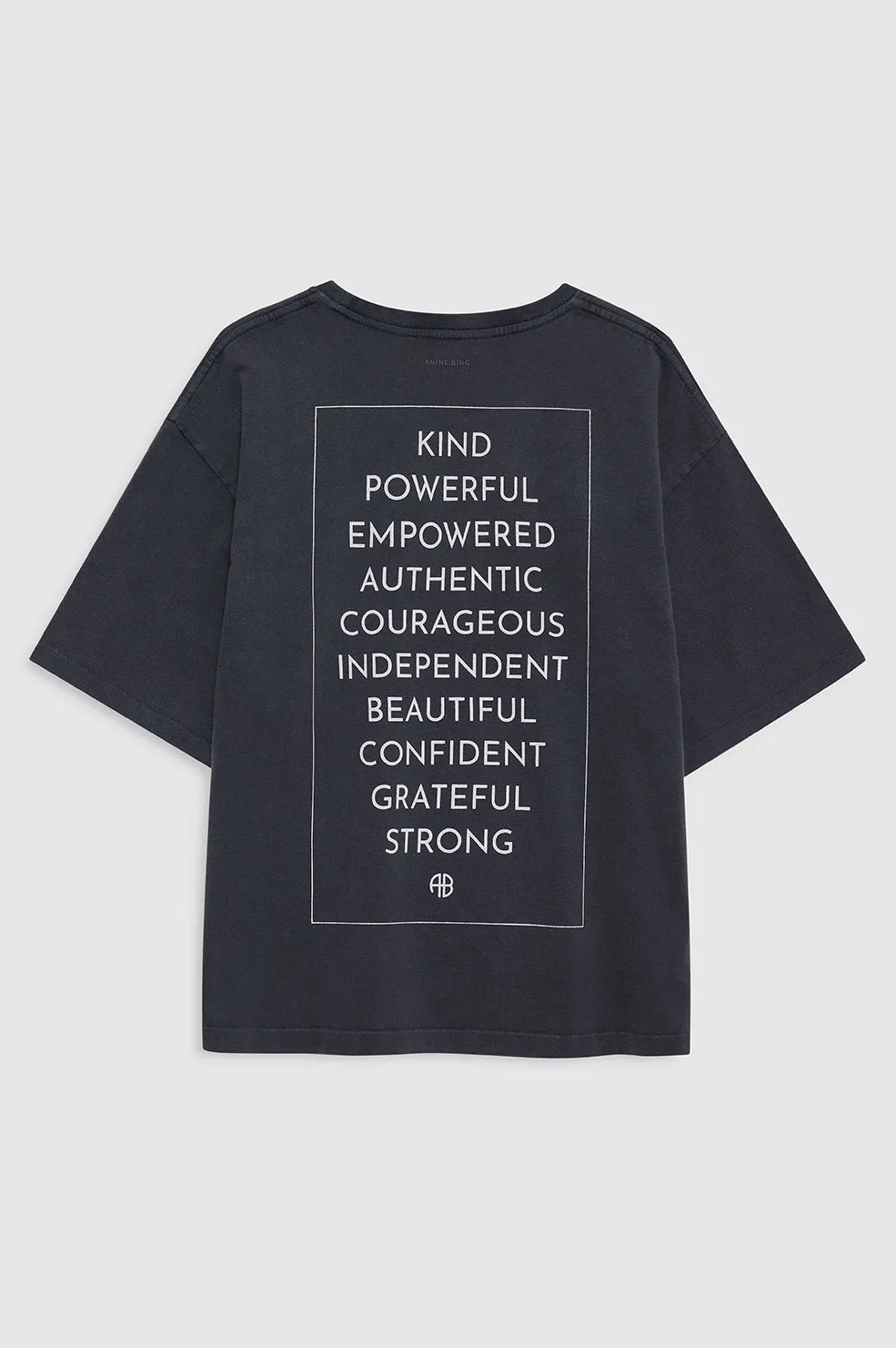 Anine Bing | Rudy Tee Empowerment - Washed Black sold by Sister & Co product image thumbnail 3
