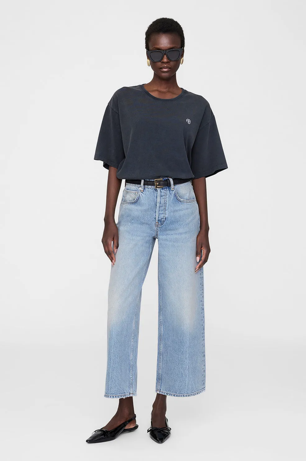 Anine Bing | Rudy Tee Empowerment - Washed Black sold by Sister & Co product image thumbnail 2