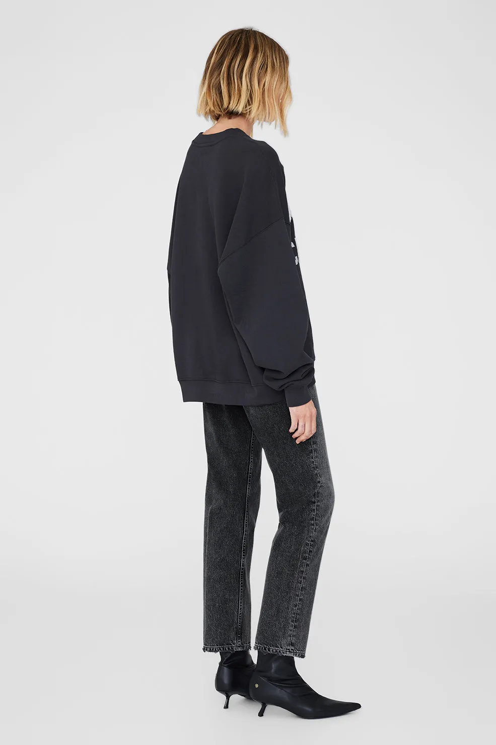 Anine Bing | Miles Sweatshirt AB - Vintage Black sold by Sister & Co product image thumbnail 4