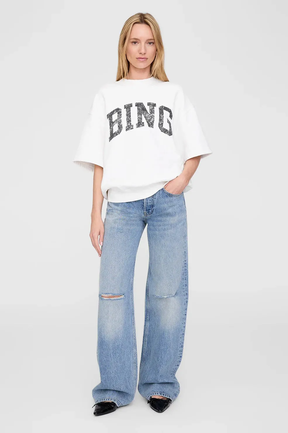 Anine Bing | Jay Sweatshirt Bing - Off White sold by Sister & Co product image thumbnail 2
