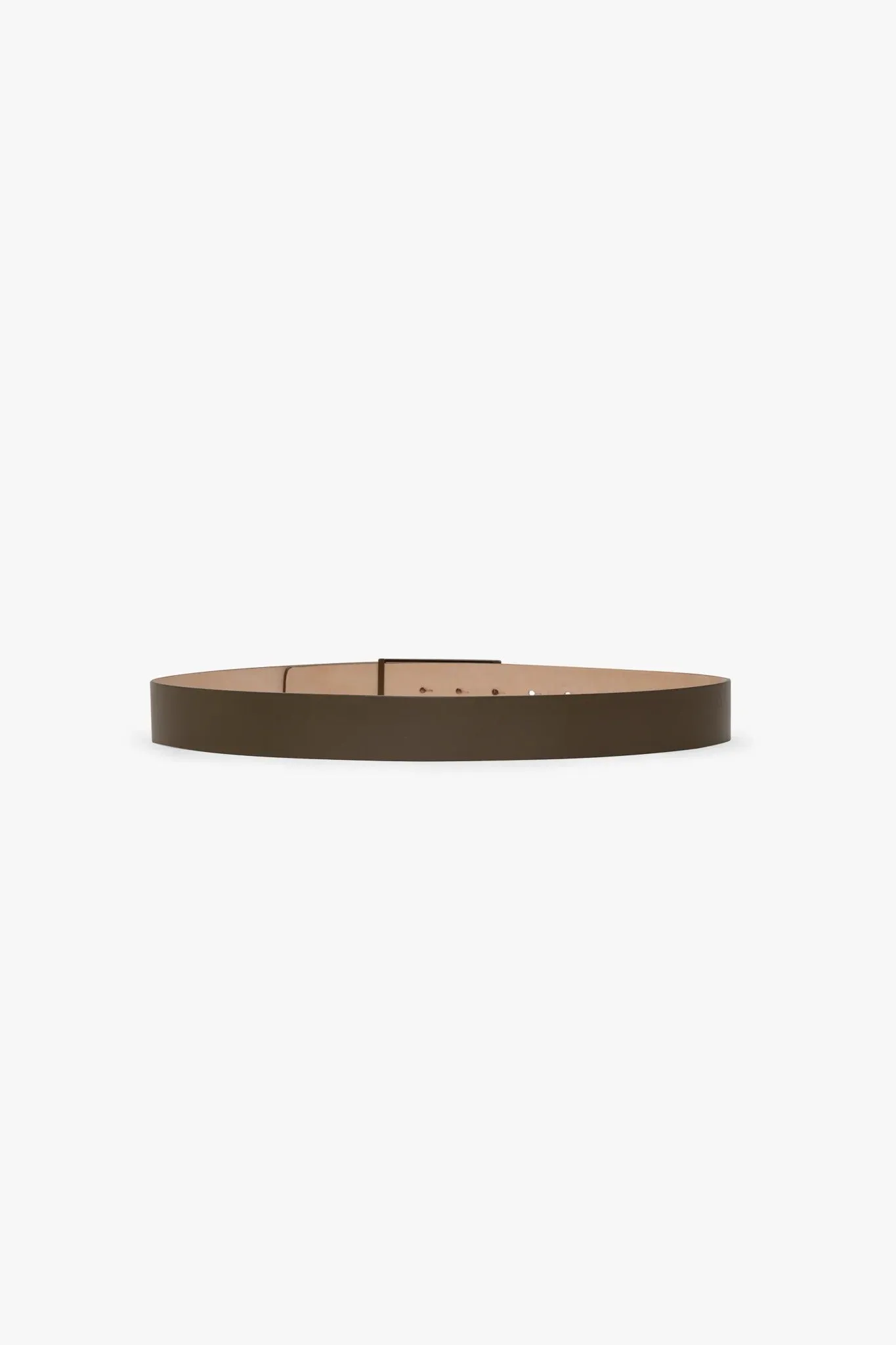 Victoria Beckham | Tonal Jumbo Frame Belt - Dark Khaki sold by Sisters & Co product image thumbnail 4
