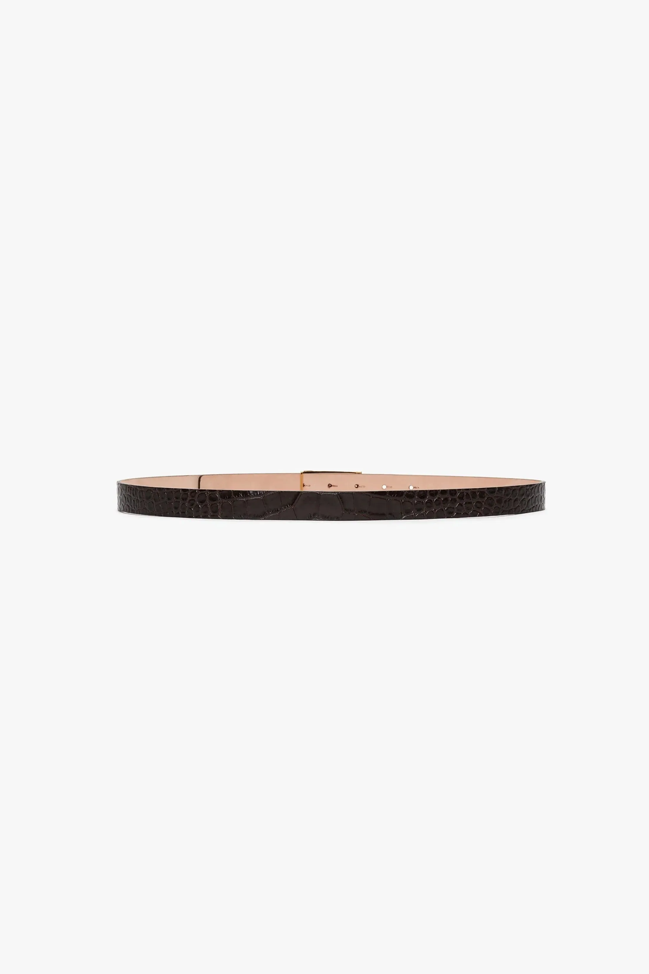 Victoria Beckham | Frame Belt - Espresso Croc Embossed sold by Sisters & Co product image thumbnail 3