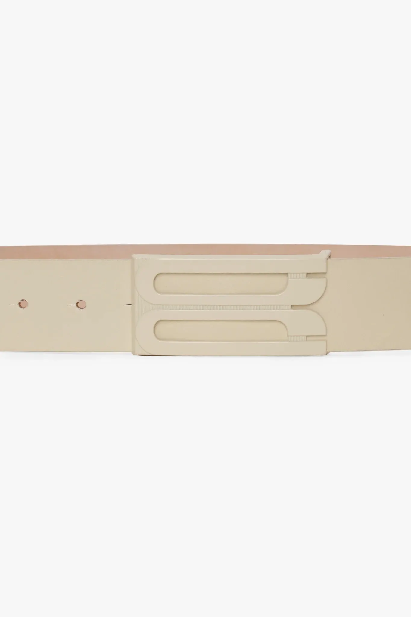 Victoria Beckham | Tonal Jumbo Frame Belt - Ivory sold by Sister & Co product image thumbnail 3