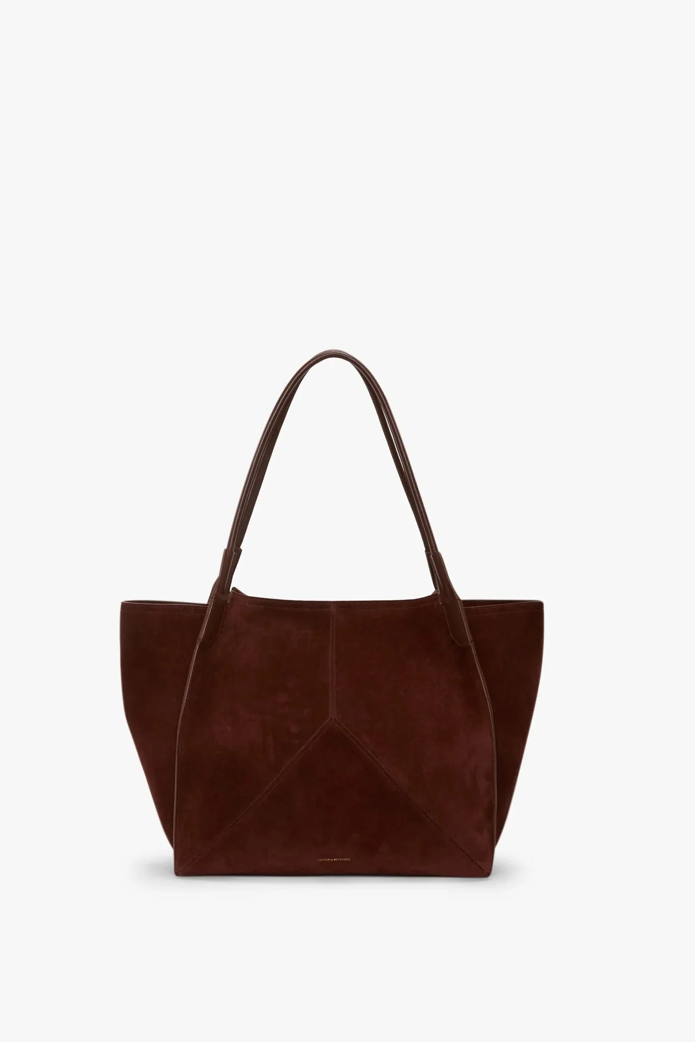 Victoria Beckham | The Victoria Soft Tote - Dark Brown Suede sold by Sisters & Co product image thumbnail 3