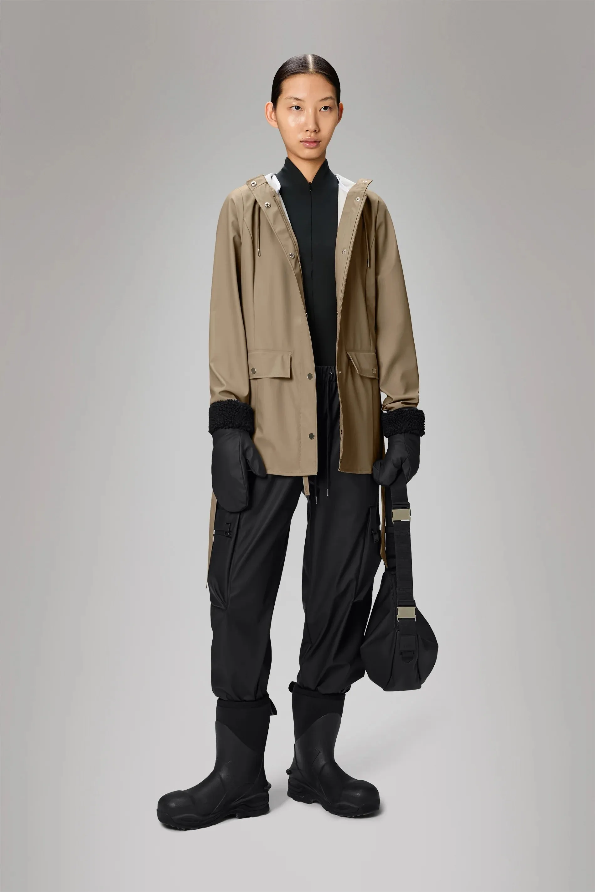 RAINS | Curve Jacket - Beige sold by Sisters & Co product image thumbnail 3