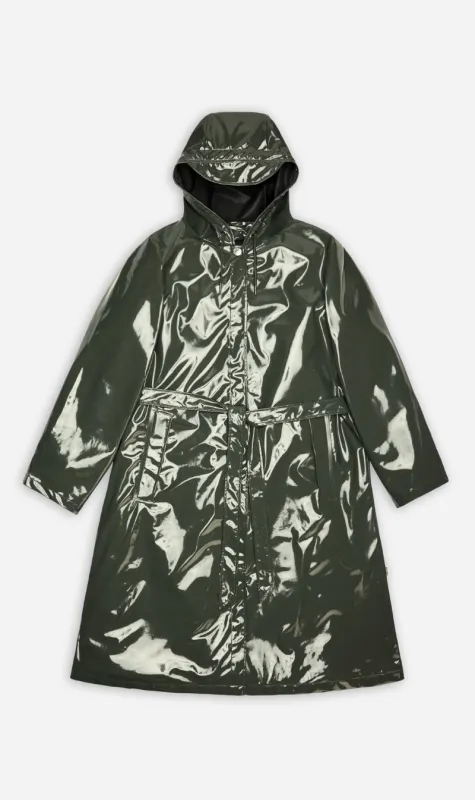 RAINS | A-Line Longer Jacket - Swamp sold by Sister & Co