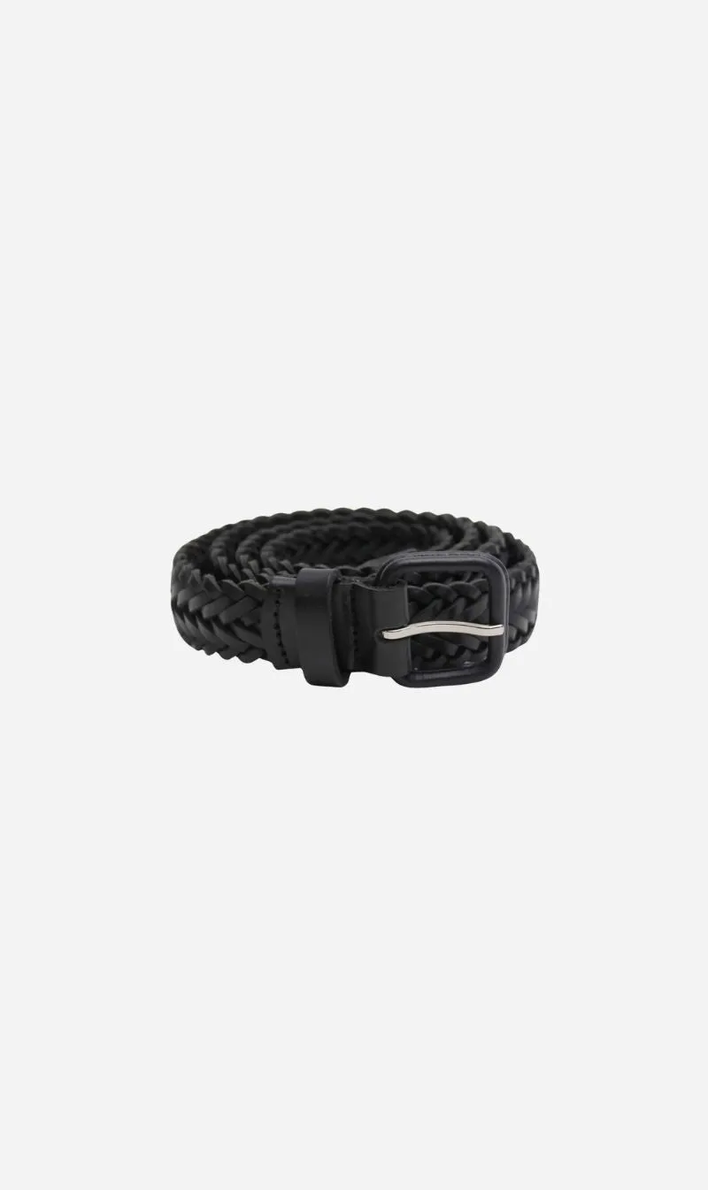 La Tribe | Thin Woven Belt - Black sold by Sisters & Co