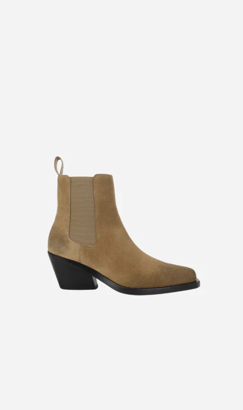 Deadly Ponies | Rider Boot - Oat Suede sold by Sisters & Co
