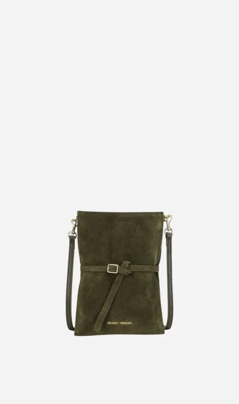 Deadly Ponies | Mr Penny Pouchette - Kale Suede sold by Sister & Co