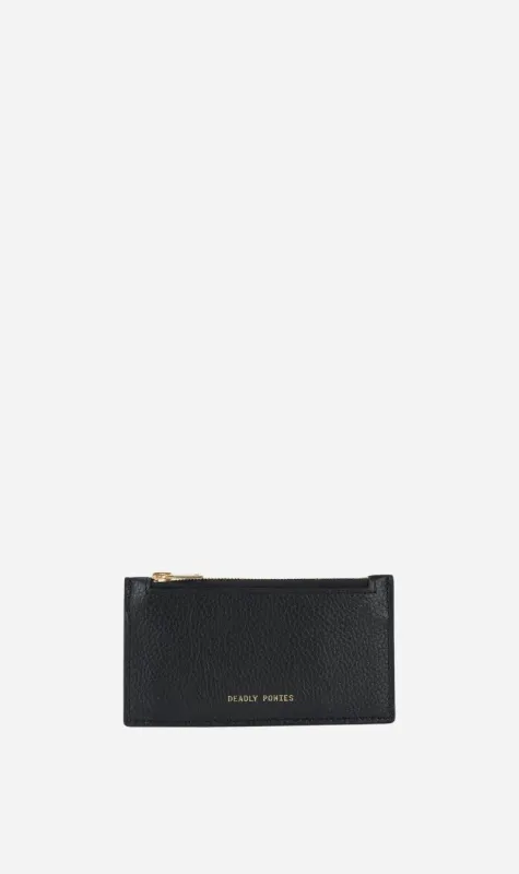Deadly Ponies | Card Holder - Black/Gunmetal sold by Sister & Co