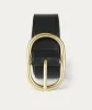 Deadly Ponies | Wide Belt Oval Buckle - Black/Brass sold by Sister & Co