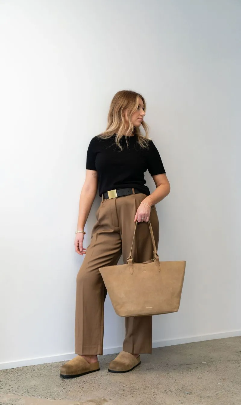 Deadly Ponies | Wide Belt Rectangle Buckle - Black/Brass sold by Sisters & Co product image thumbnail 3