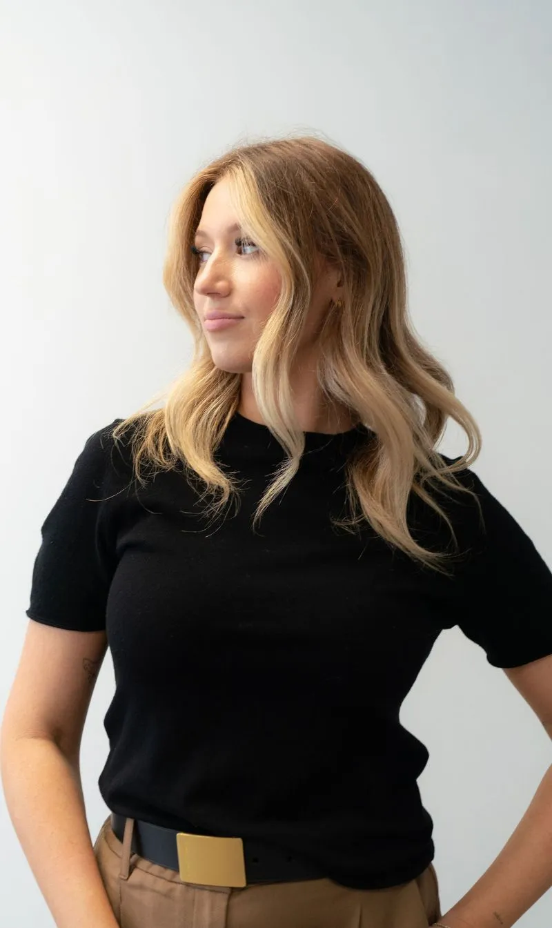 Deadly Ponies | Wide Belt Rectangle Buckle - Black/Brass sold by Sisters & Co product image thumbnail 2