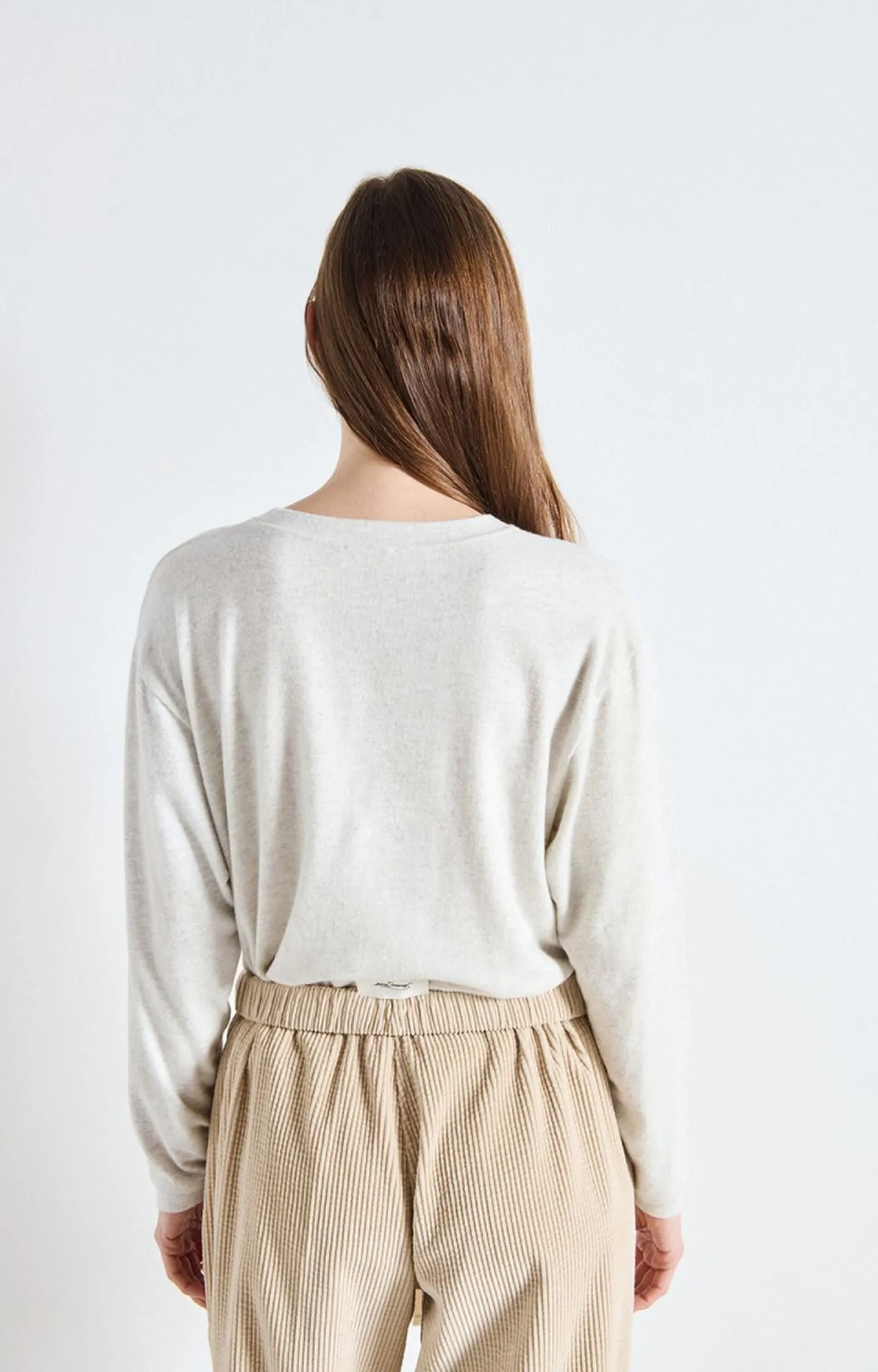 American Vintage | Ypawood L/S T.Shirt - Heather Grey sold by Sister & Co product image thumbnail 3