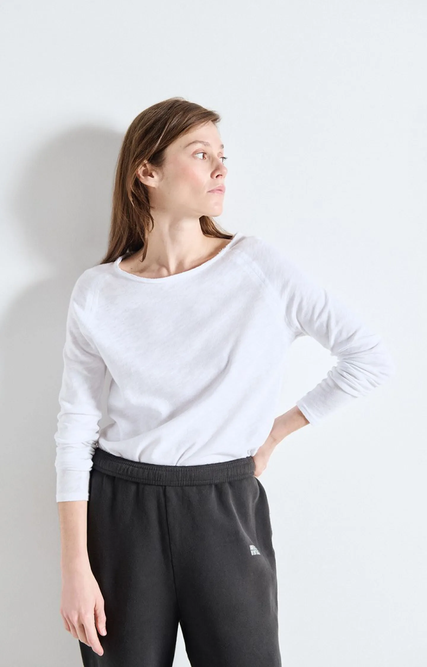 American Vintage | Sonoma L/S T.Shirt - White sold by Sisters & Co product image thumbnail 2