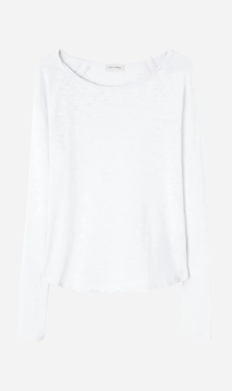 American Vintage | Sonoma L/S T.Shirt - White sold by Sisters & Co