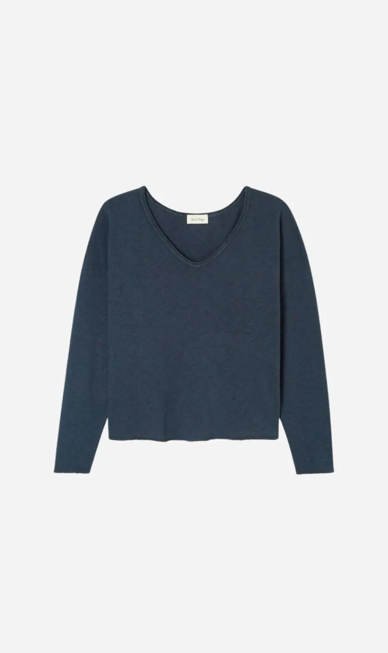 American Vintage | Sonoma Long Sleeve T.Shirt - Vintage Navy Blue sold by Sisters & Co