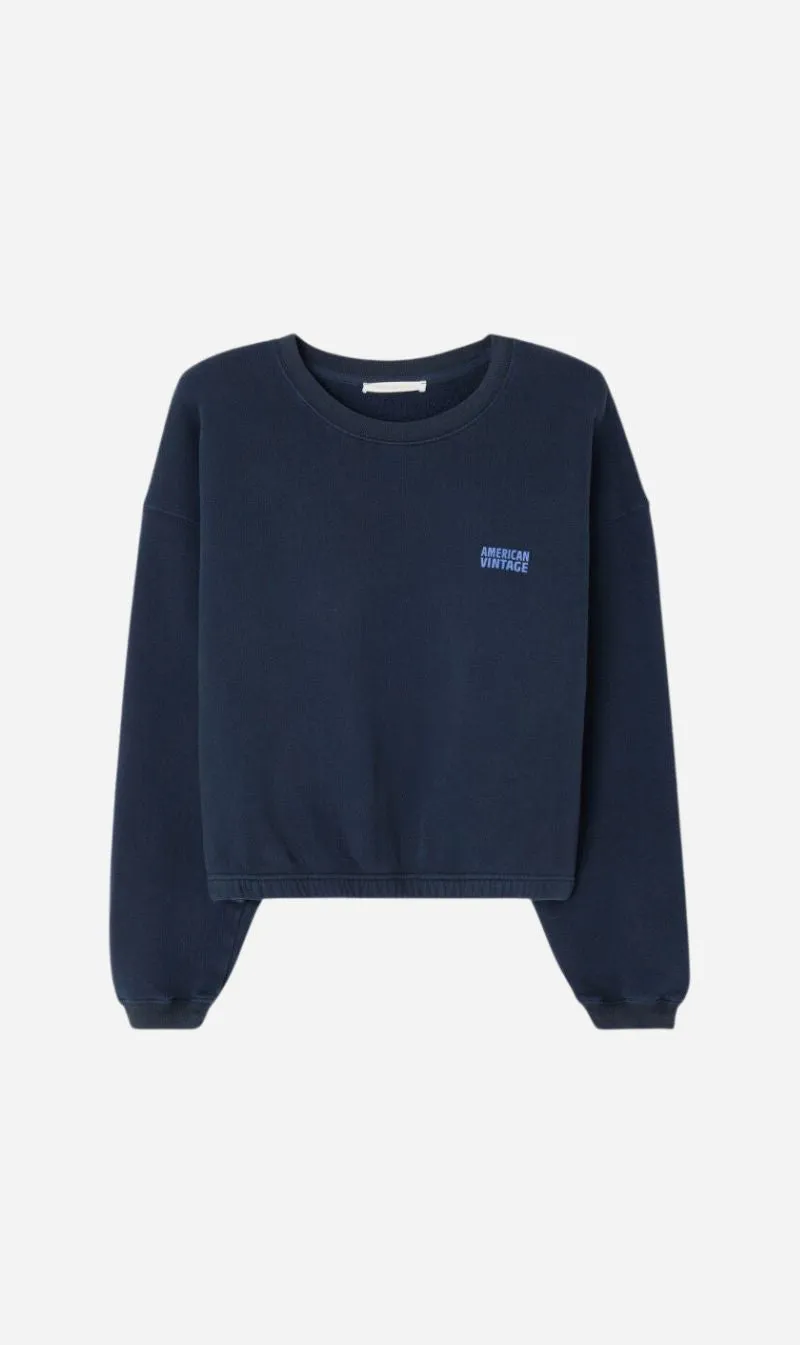 American Vintage | Izubird Sweater - Vintage Navy sold by Sisters & Co