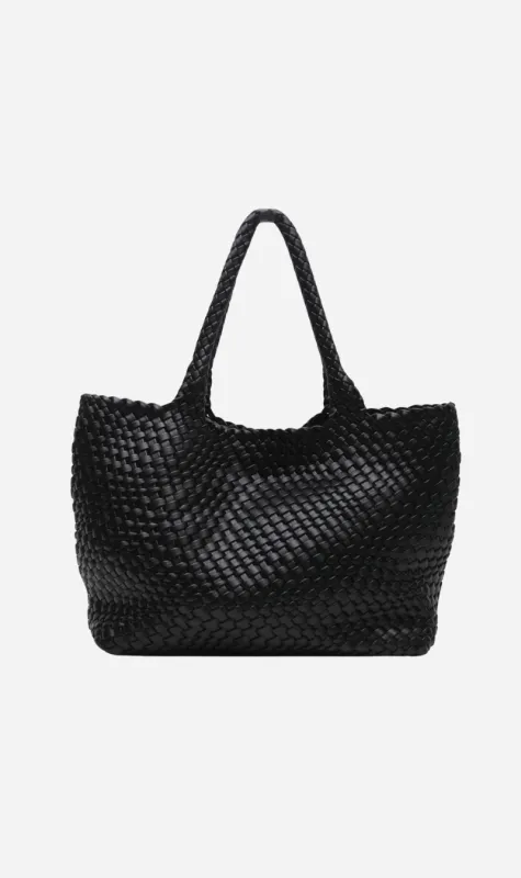 La Tribe | Woven Tote Bag - Black sold by Sister & Co