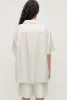 Silk Laundry | Camp Shirt - Silver Foil sold by Sister & Co