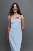 REBE | Strapless Long Dress - Blue sold by Sister & Co