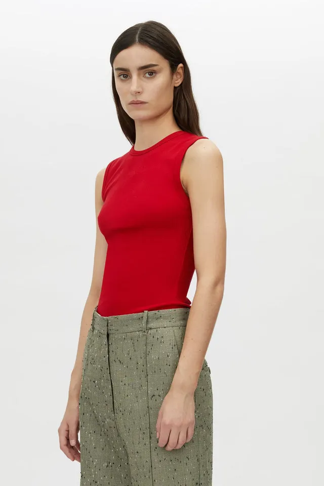Camilla and Marc | Nora Crew Tank - Ruby Red sold by Sister & Co product image thumbnail 4