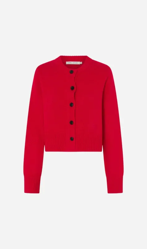 Camilla and Marc | Tori Knit Cardigan - Scarlet sold by Sisters & Co