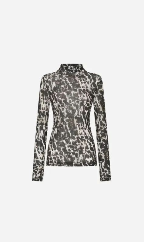 Camilla and Marc | Plumage Long Sleeve Top - Choc Plumage sold by Sister & Co