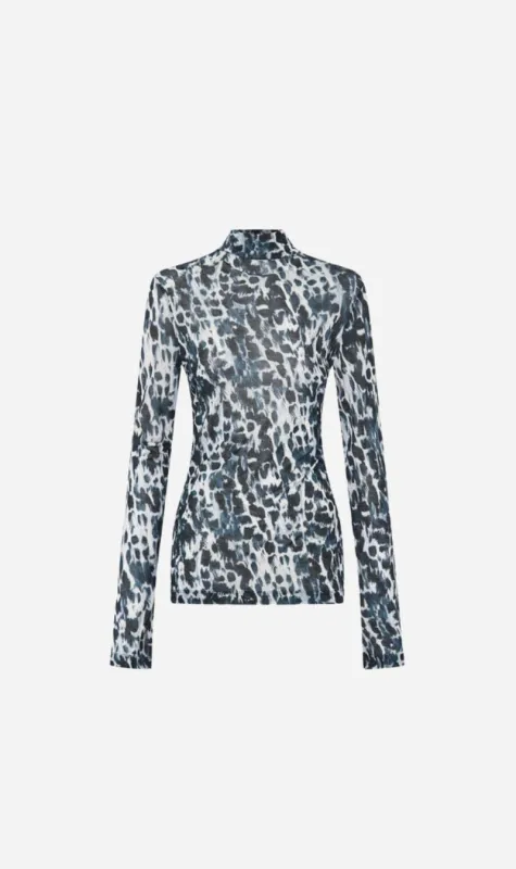 Camilla and Marc | Plumage Long Sleeve Top - Steel Plumage sold by Sister & Co
