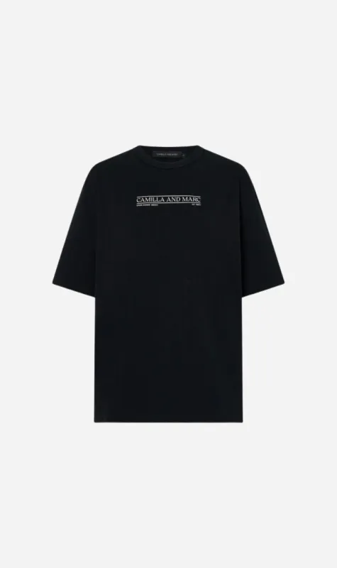 Camilla and Marc | Rigel Logo Tee - Black sold by Sister & Co