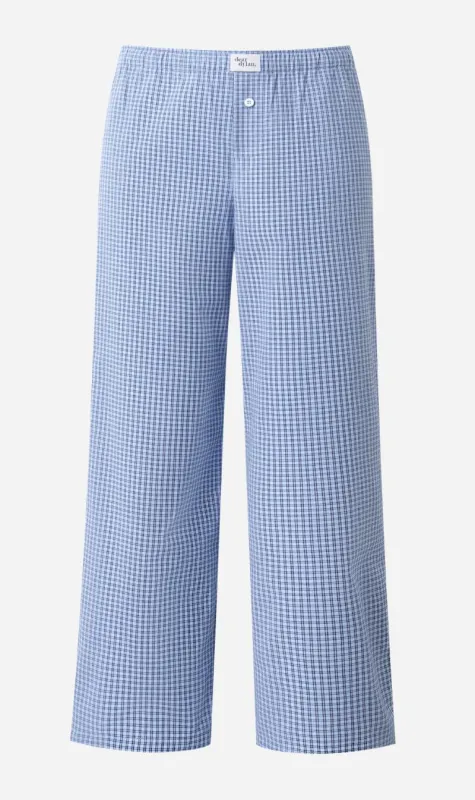Dear Dylan | Boxer Pant - Sky Blue Plaid sold by Sister & Co