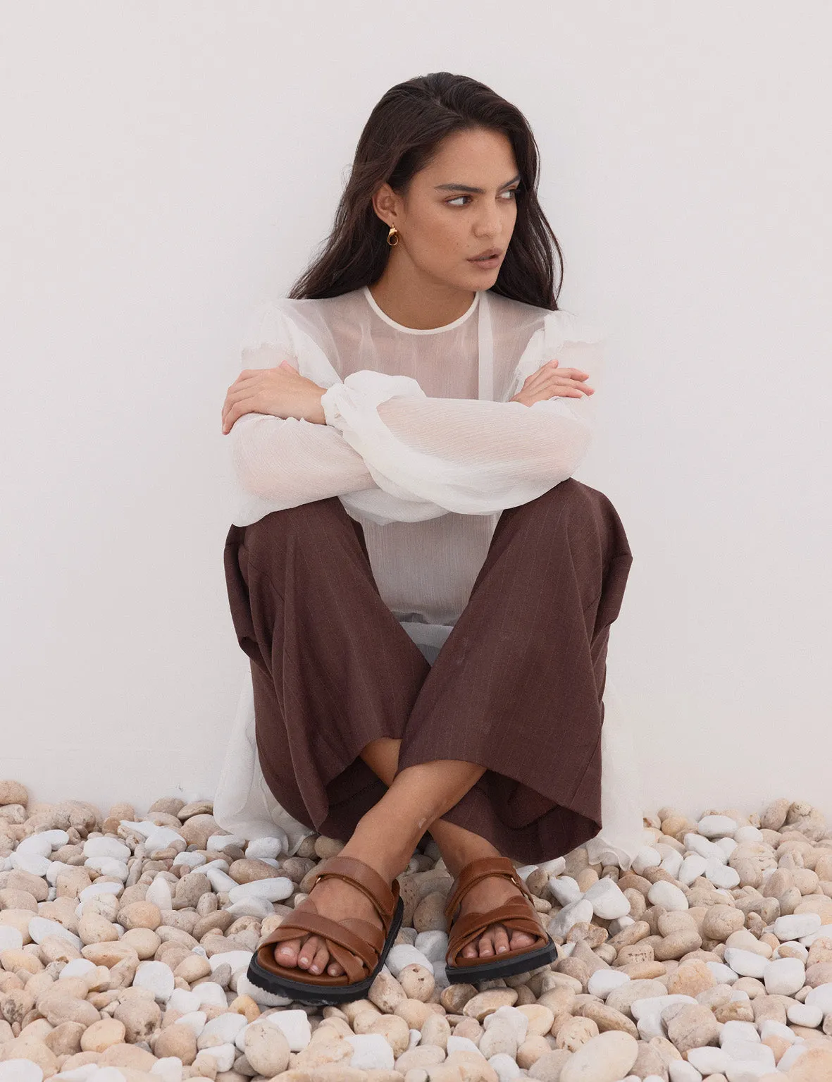 La Tribe | Olive Slide - Almond sold by Sister & Co product image thumbnail 2