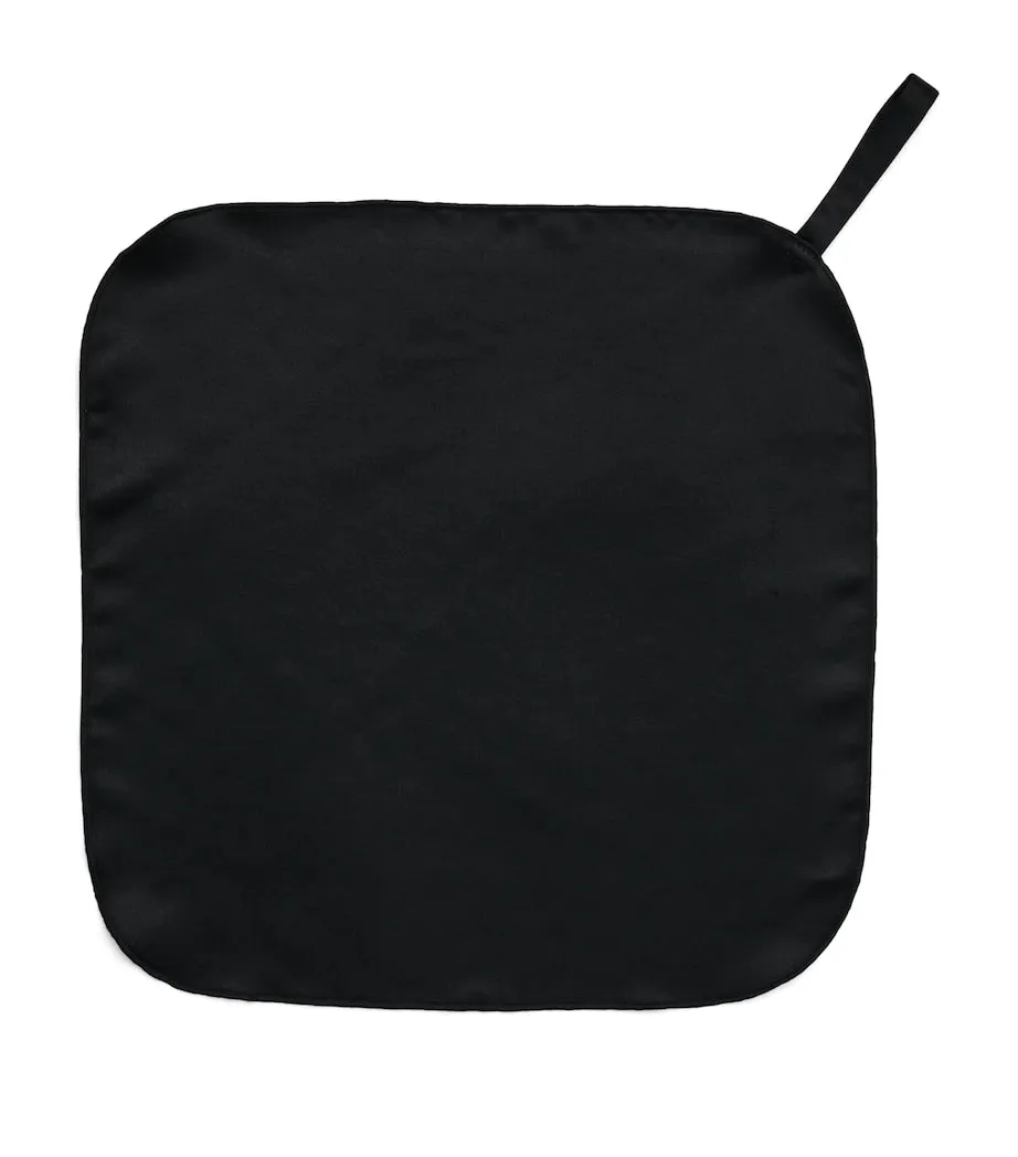Hyoumankind | Hair Tie/Face Cloth Bundle - Silk Black sold by Sisters & Co product image thumbnail 2